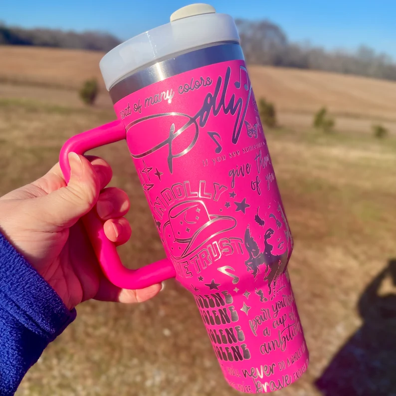 Dolly Parton Music Custom Stanley Cup 40 oz 30 oz Tumbler With Handle