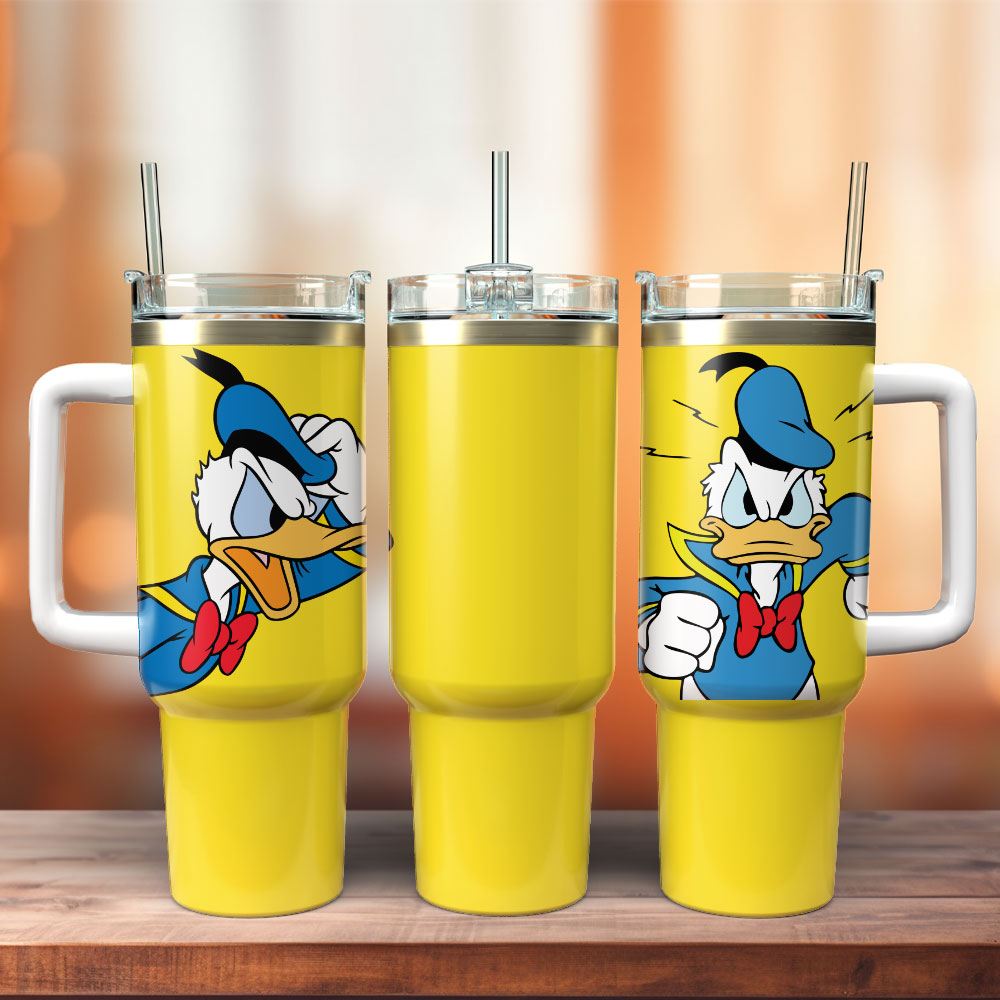 Donald Duck Disney Cartoon Custom Stanley Cup 40 oz 30 oz Tumbler With Handle