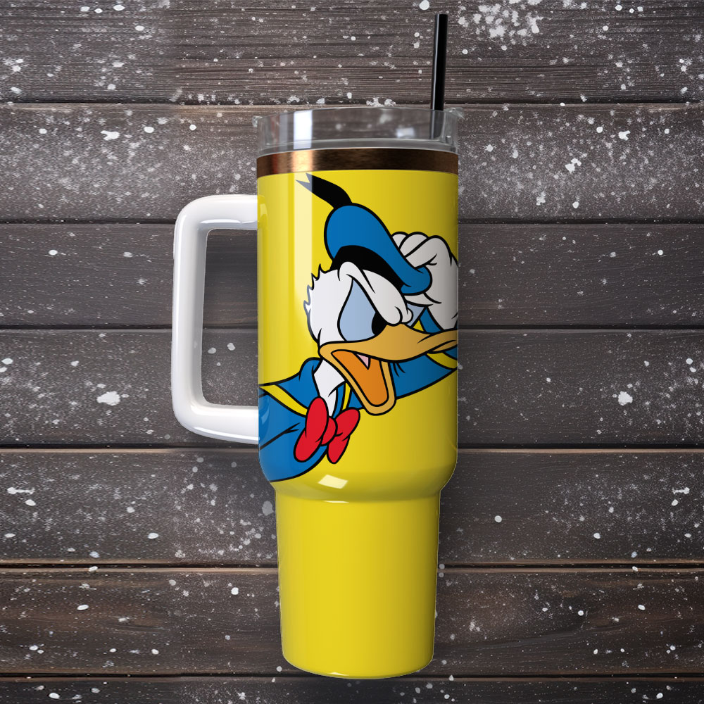 Donald Duck Disney Cartoon Custom Stanley Cup 40 oz 30 oz Tumbler With Handle