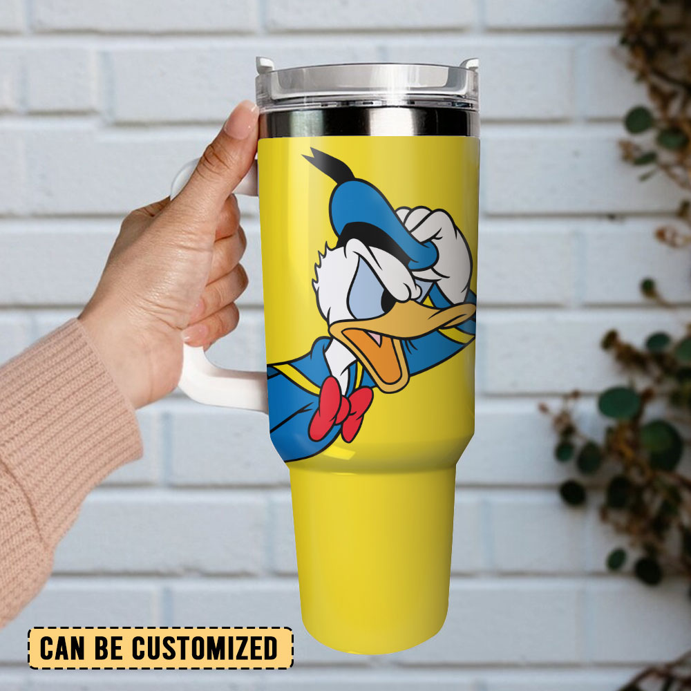Donald Duck Disney Cartoon Custom Stanley Cup 40 oz 30 oz Tumbler With Handle