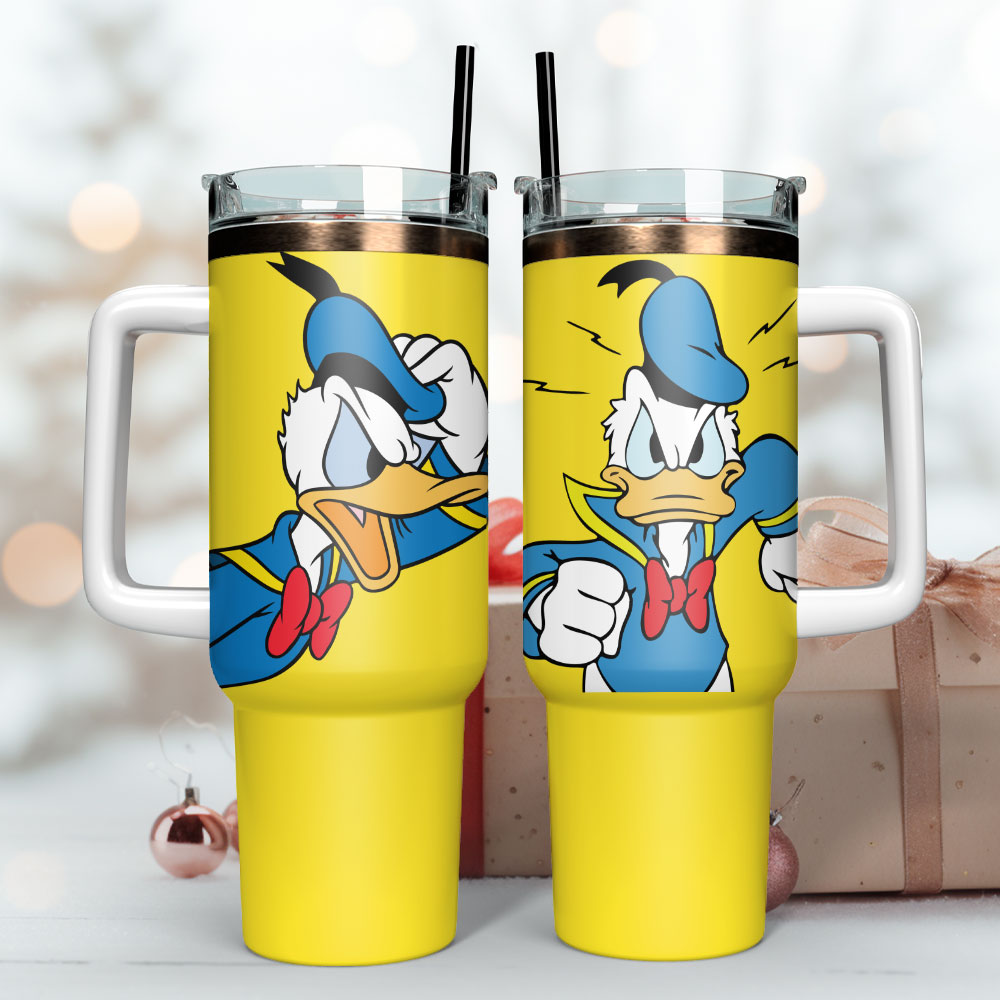 Donald Duck Disney Cartoon Custom Stanley Cup 40 oz 30 oz Tumbler With Handle