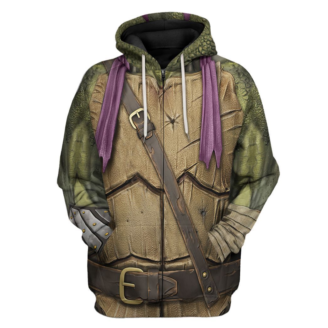 Donatello TMNT Don Donnie Purple Cosplay Costume Hoodie Sweatshirt T-Shirt Sweatpants Tracksuit - Stormmerch Exclusive