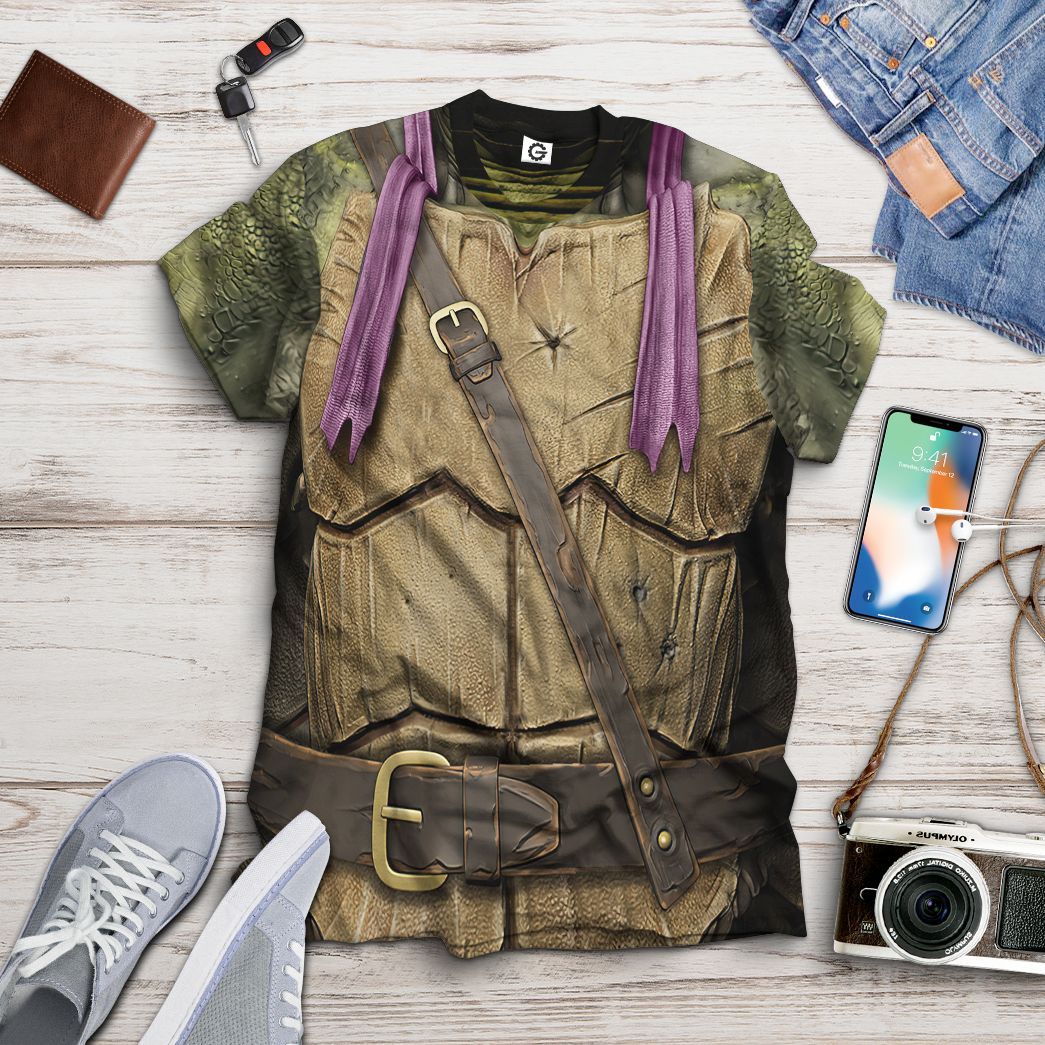 Donatello TMNT Don Donnie Purple Cosplay Costume Hoodie Sweatshirt T-Shirt Sweatpants Tracksuit - Stormmerch Exclusive