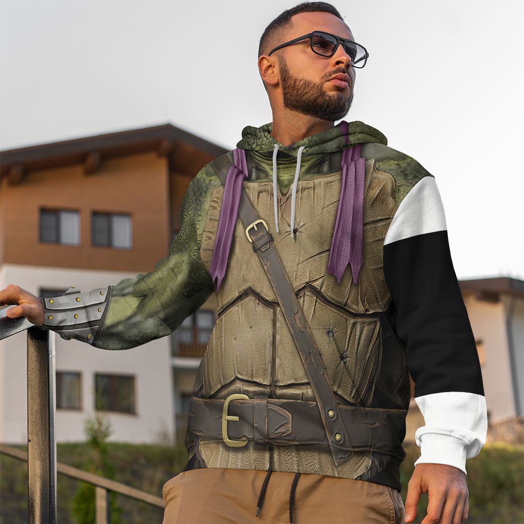 Donatello TMNT Don Donnie Purple Cosplay Costume Hoodie Sweatshirt T-Shirt Sweatpants Tracksuit - Stormmerch Exclusive
