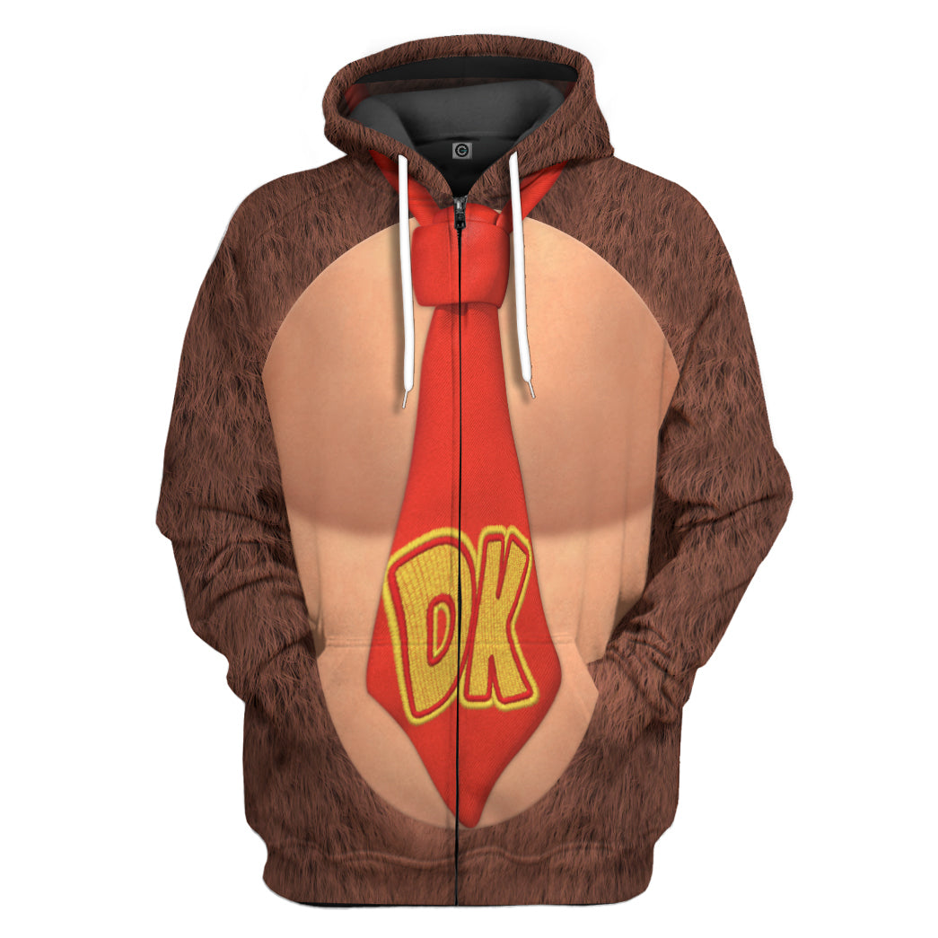 Donkey Kong Costume Hoodie Sweatshirt T-Shirt Sweatpants Tracksuit - Stormmerch Exclusive
