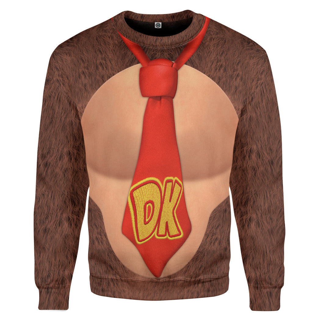 Donkey Kong Costume Hoodie Sweatshirt T-Shirt Sweatpants Tracksuit - Stormmerch Exclusive