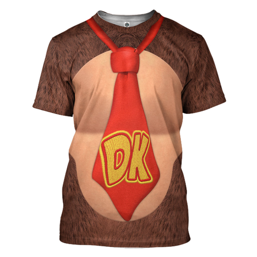 Donkey Kong Costume Hoodie Sweatshirt T-Shirt Sweatpants Tracksuit - Stormmerch Exclusive