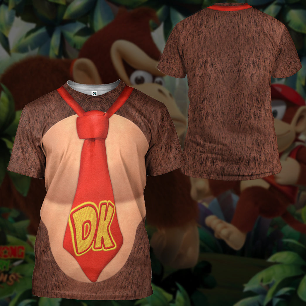 Donkey Kong Costume Hoodie Sweatshirt T-Shirt Sweatpants Tracksuit - Stormmerch Exclusive