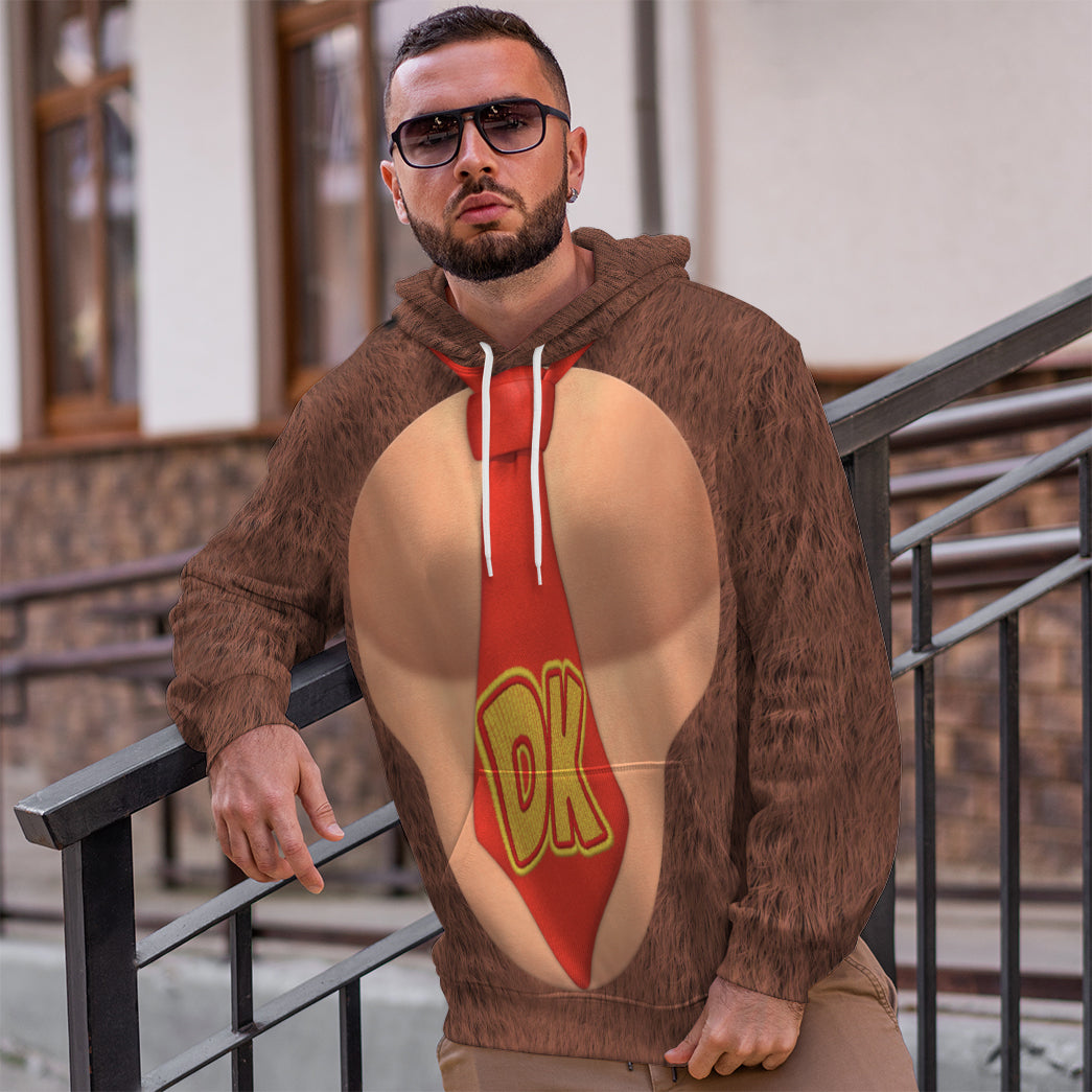 Donkey Kong Costume Hoodie Sweatshirt T-Shirt Sweatpants Tracksuit - Stormmerch Exclusive