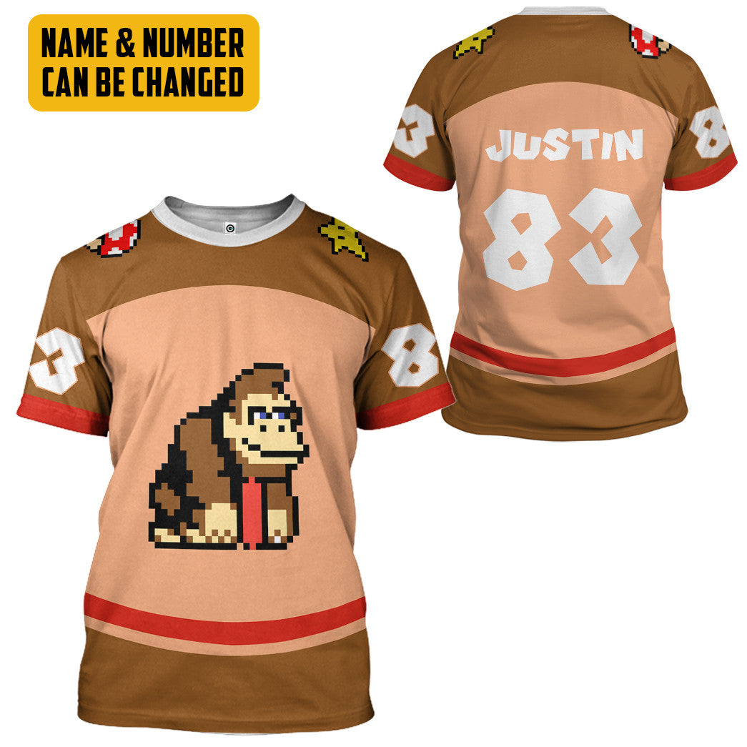 Donkey Kong Sports Custom Name Custom Number Costume Hoodie Sweatshirt T-Shirt Sweatpants Tracksuit - Stormmerch Exclusive