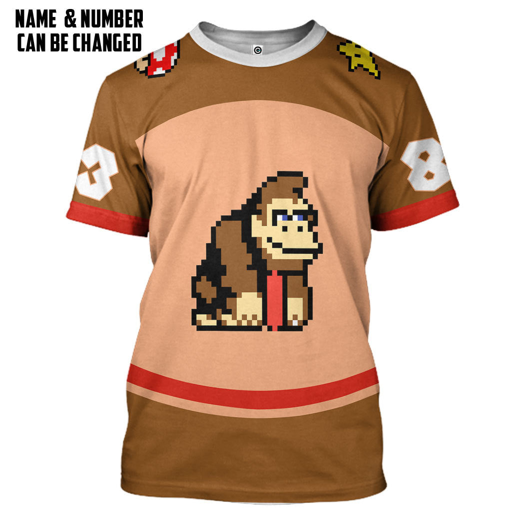 Donkey Kong Sports Custom Name Custom Number Costume Hoodie Sweatshirt T-Shirt Sweatpants Tracksuit - Stormmerch Exclusive