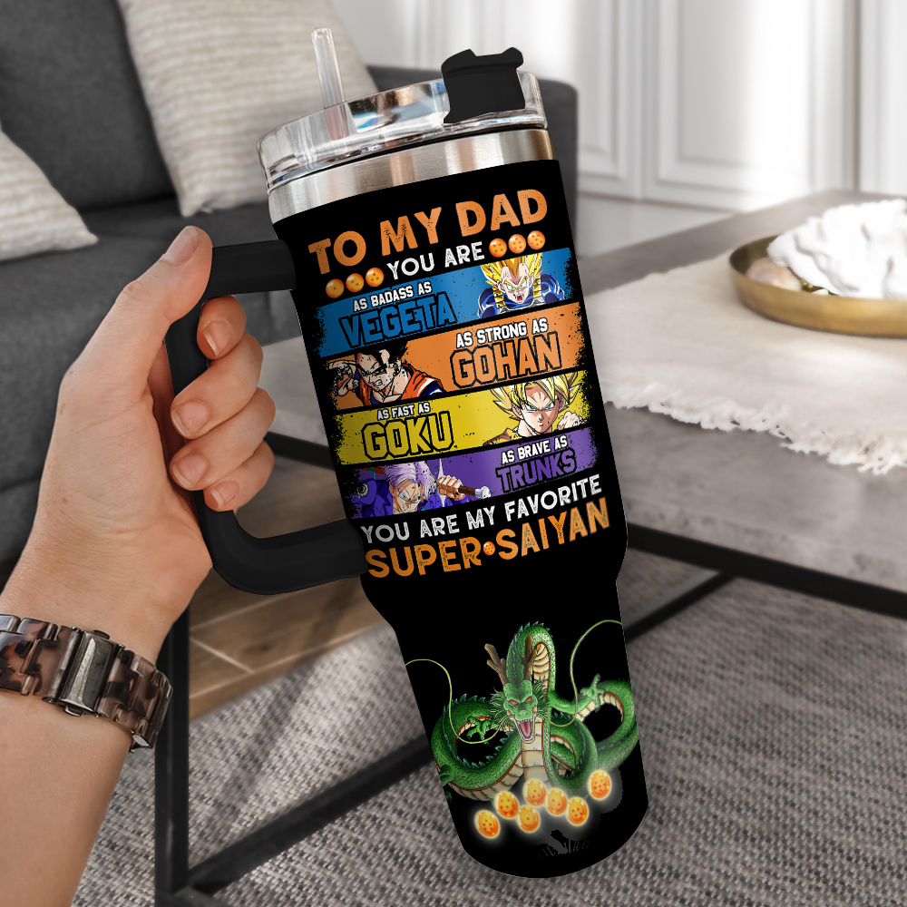 Dragon Ball Manga Anime Custom Stanley Cup 40 oz 30 oz Tumbler With Handle
