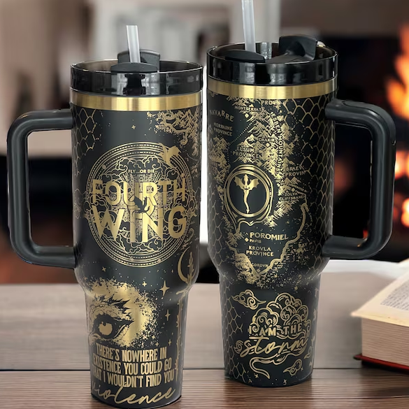 Dragon Fantasy Fourth Wing Custom Stanley Cup 40 oz 30 oz Tumbler With Handle
