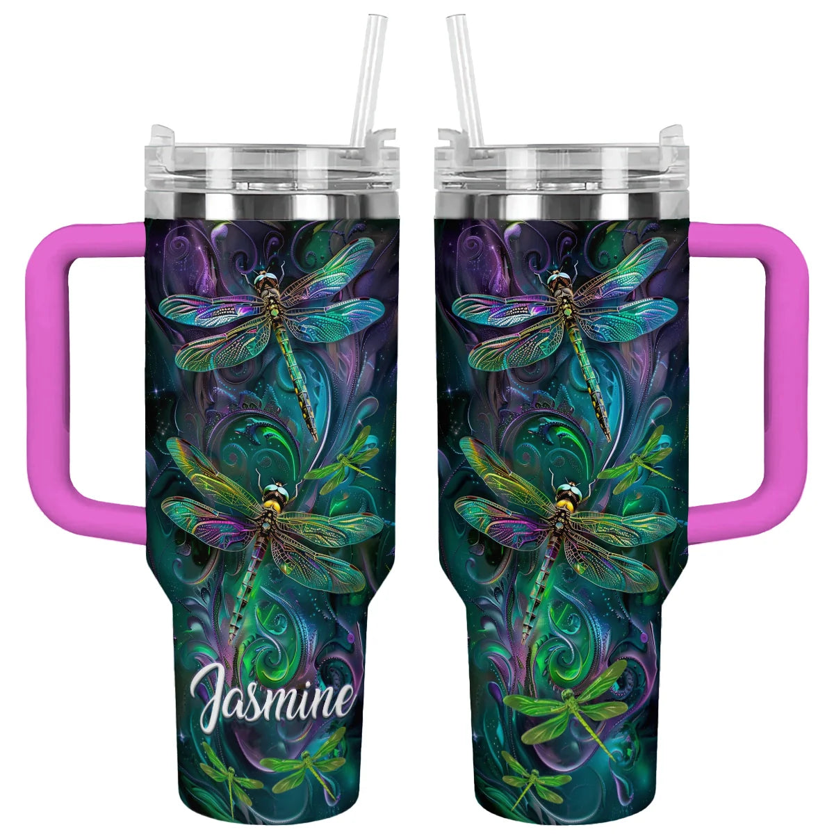 Dragonfly Custom Stanley Cup 40 oz 30 oz Tumbler With Handle