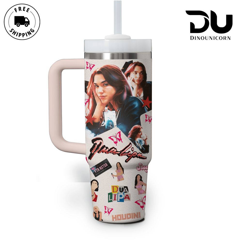 Dua Lipa Music Custom Stanley Cup 40 oz 30 oz Tumbler With Handle