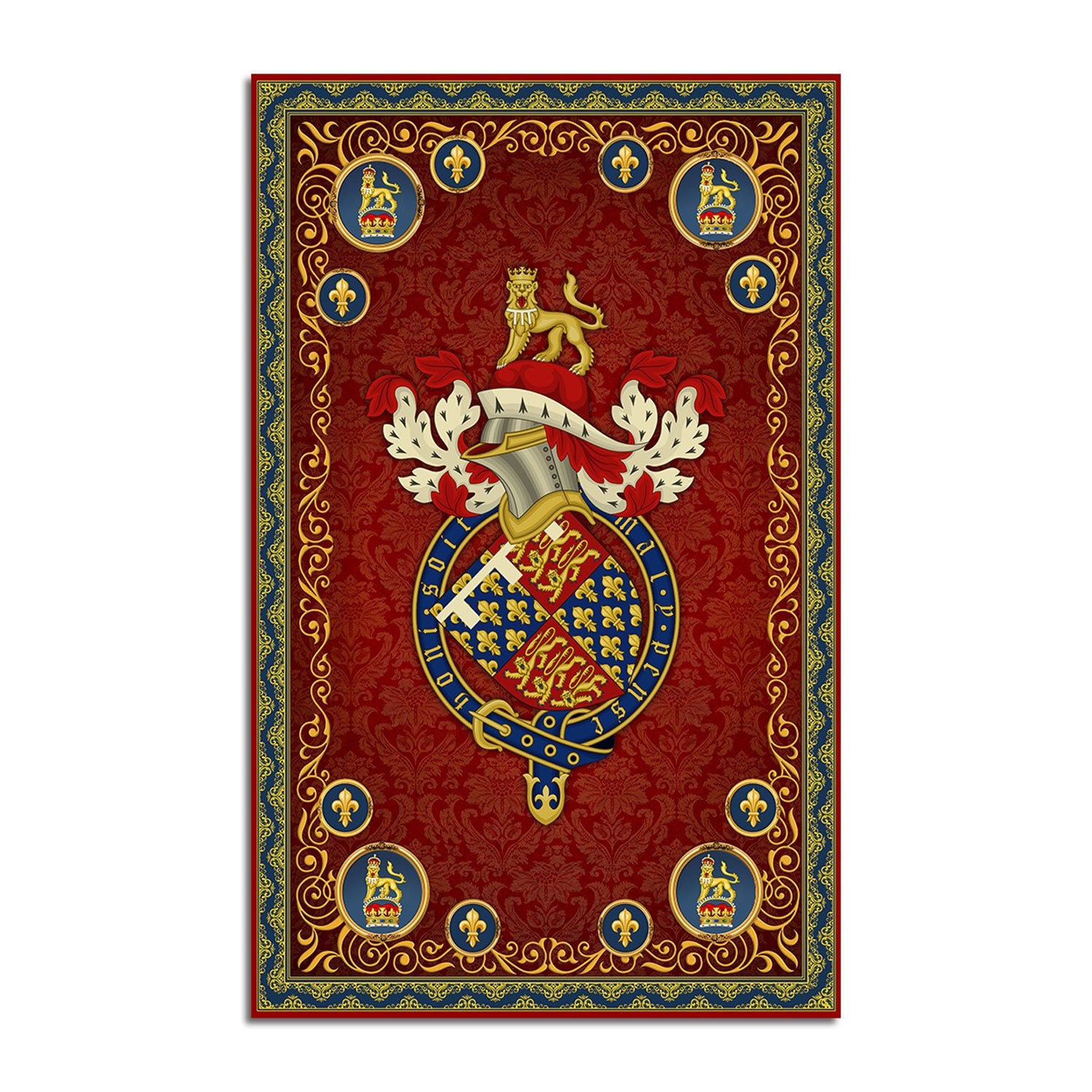 Edward the Black Prince Coat of Arms Rug - Stormmerch Exclusive