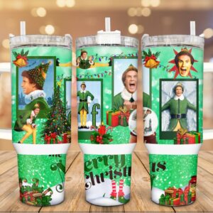 Elf Christmas Movies Custom Stanley Cup 40 oz 30 oz Tumbler With Handle