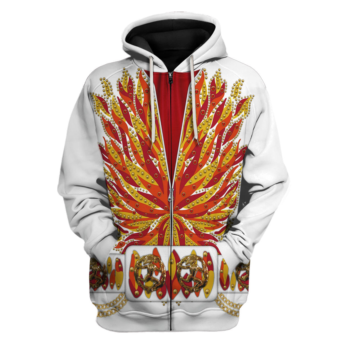Elvis Flame Outfit Costume Hoodie Sweatshirt T-Shirt Sweatpants - Stormmerch Exclusive