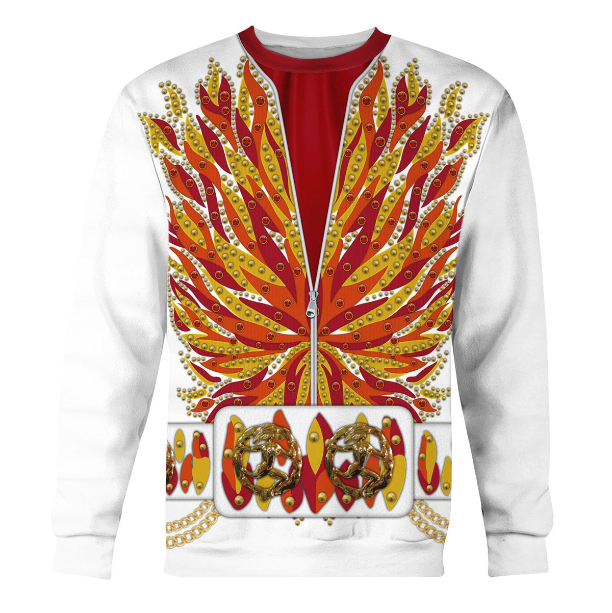 Elvis Flame Outfit Costume Hoodie Sweatshirt T-Shirt Sweatpants - Stormmerch Exclusive