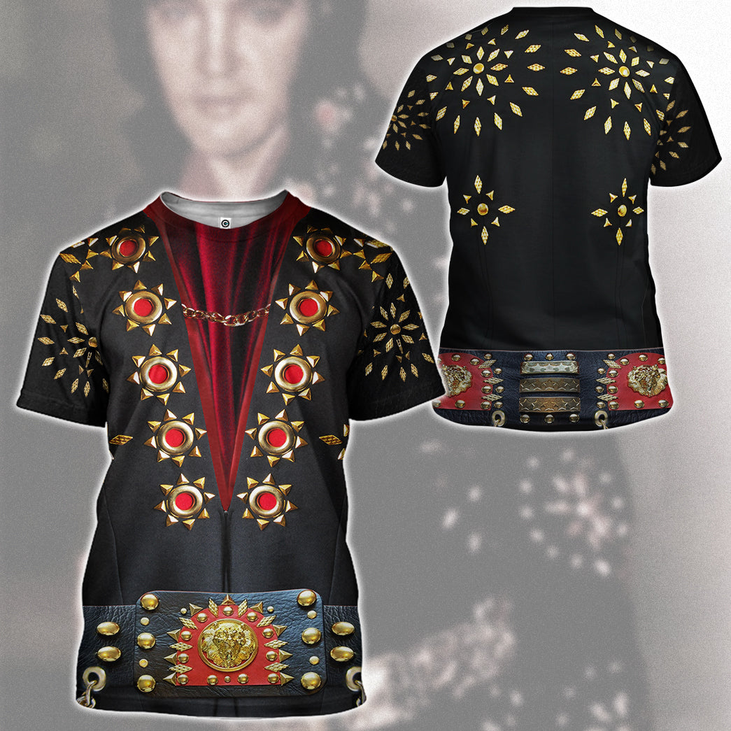 Elvis Presley Black matador suit Costume Hoodie Sweatshirt T-Shirt Sweatpants Tracksuit - Stormmerch Exclusive