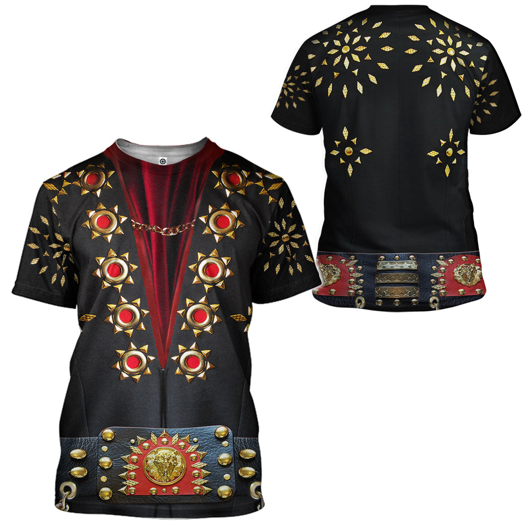 Elvis Presley Black matador suit Costume Hoodie Sweatshirt T-Shirt Sweatpants Tracksuit - Stormmerch Exclusive