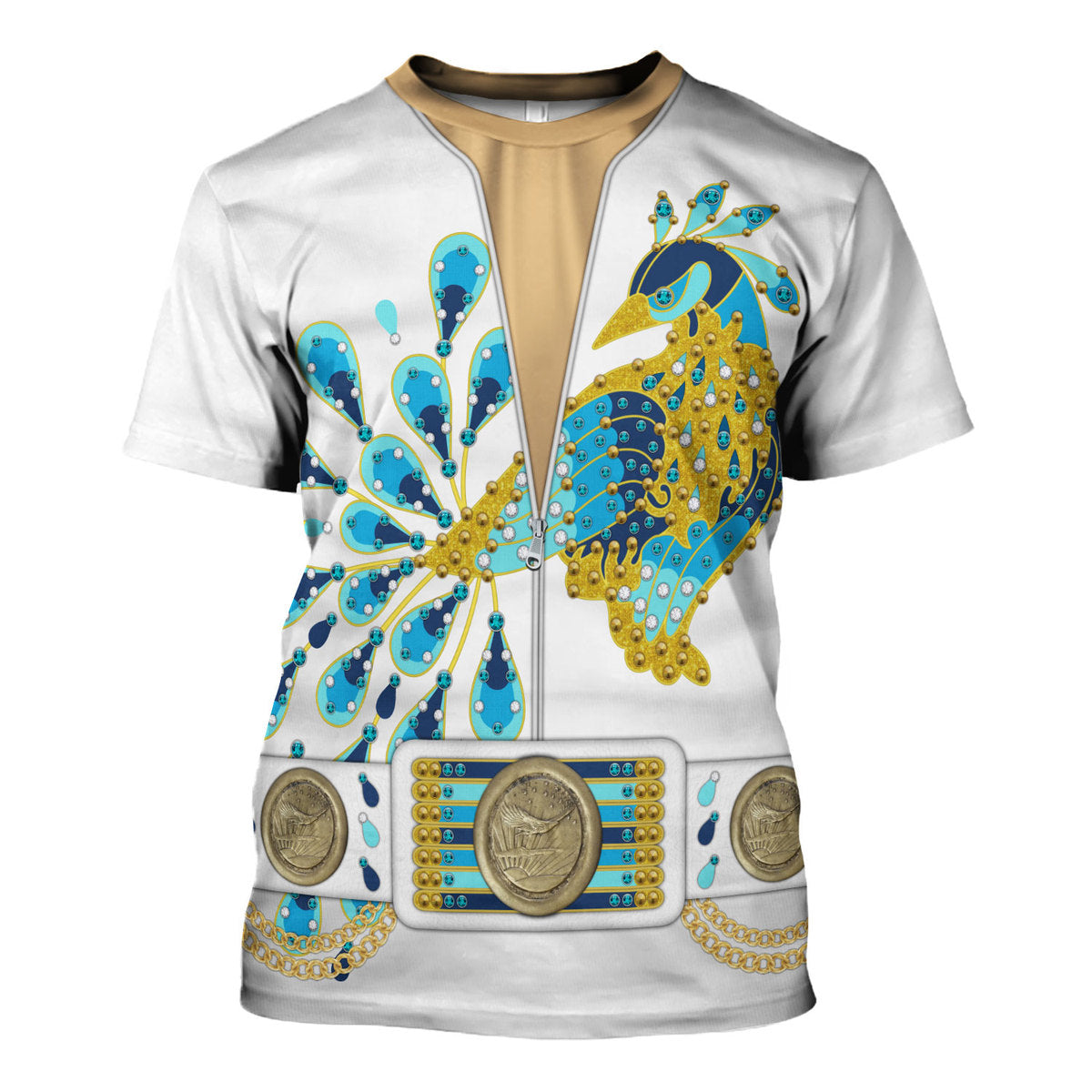 Elvis Presley Peacock Outfit Costume Hoodie Sweatshirt T-Shirt Sweatpants - Stormmerch Exclusive