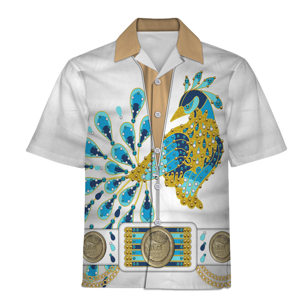 Elvis Presley Peacock Outfit Costume Hoodie Sweatshirt T-Shirt Sweatpants - Stormmerch Exclusive