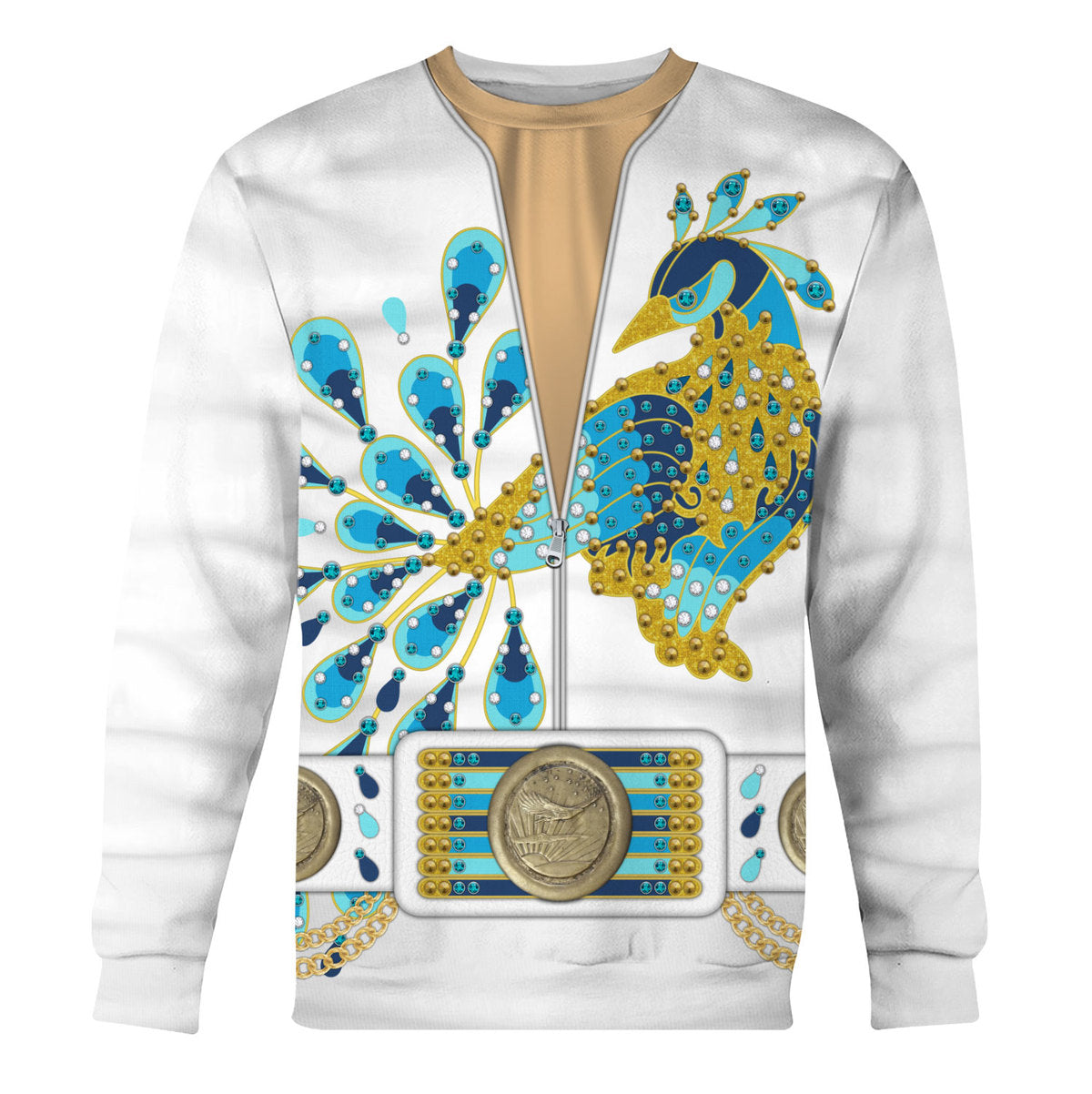 Elvis Presley Peacock Outfit Costume Hoodie Sweatshirt T-Shirt Sweatpants - Stormmerch Exclusive