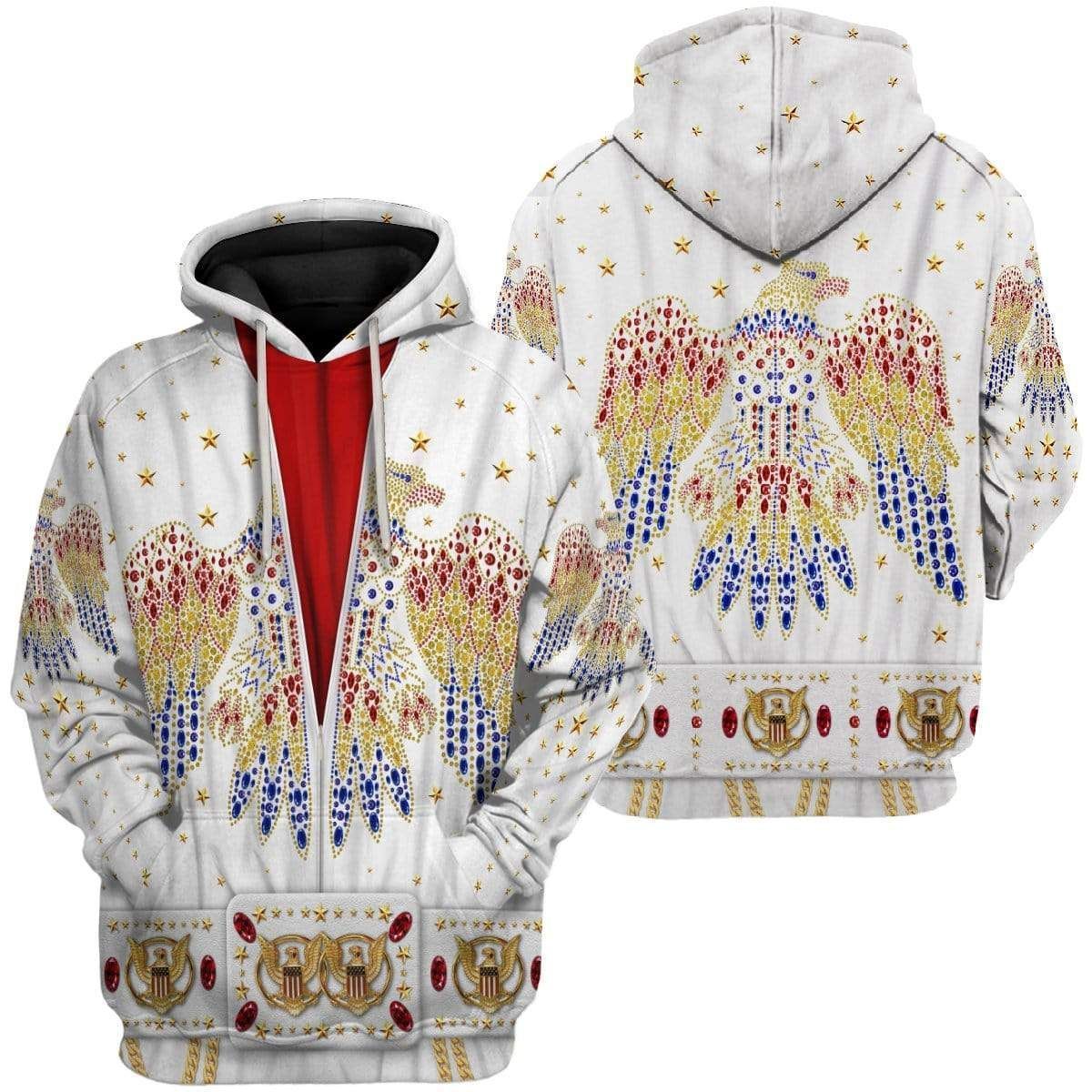 Elvis Presley Suit Costume Hoodie Sweatshirt T-Shirt Sweatpants Tracksuit - Stormmerch Exclusive