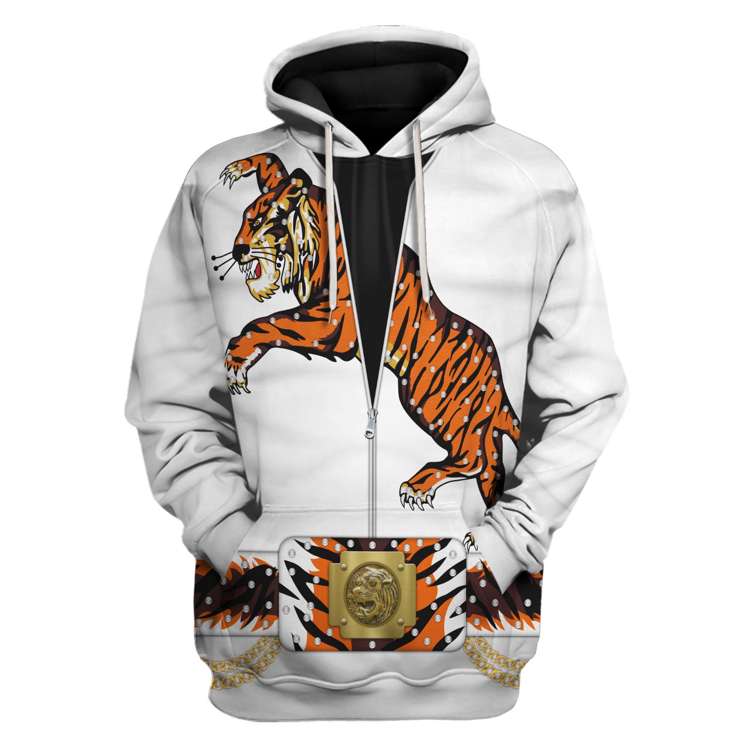 Elvis Presley Tiger Costume Hoodie Sweatshirt T-Shirt Sweatpants - Stormmerch Exclusive
