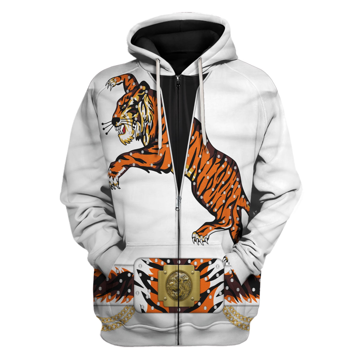 Elvis Presley Tiger Costume Hoodie Sweatshirt T-Shirt Sweatpants - Stormmerch Exclusive