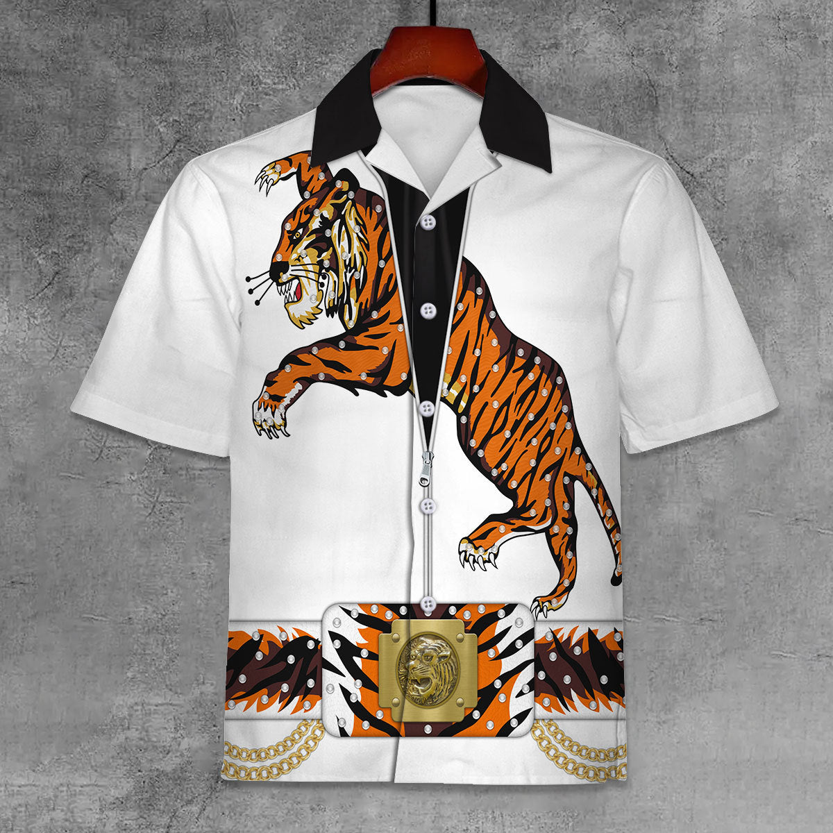 Elvis Tiger Unisex Hawaii Shirt - Stormmerch Exclusive
