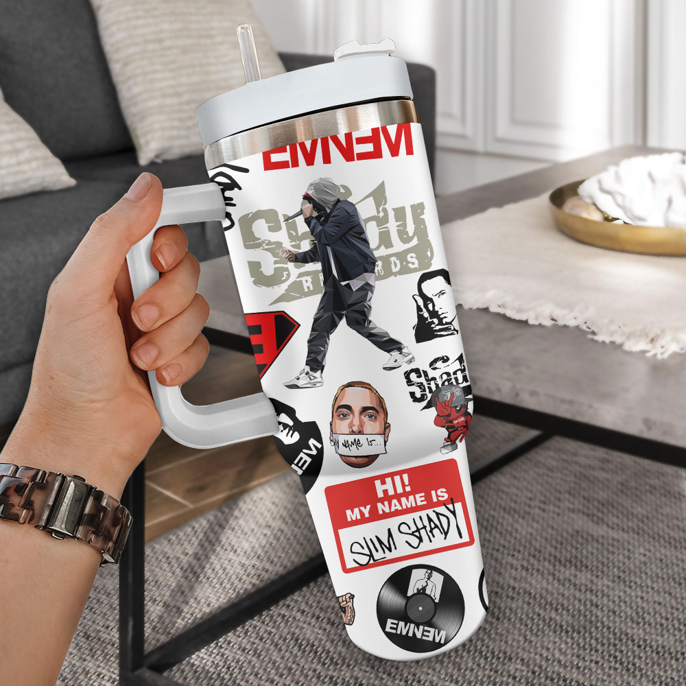 Eminem Music Custom Stanley Cup 40 oz 30 oz Tumbler With Handle