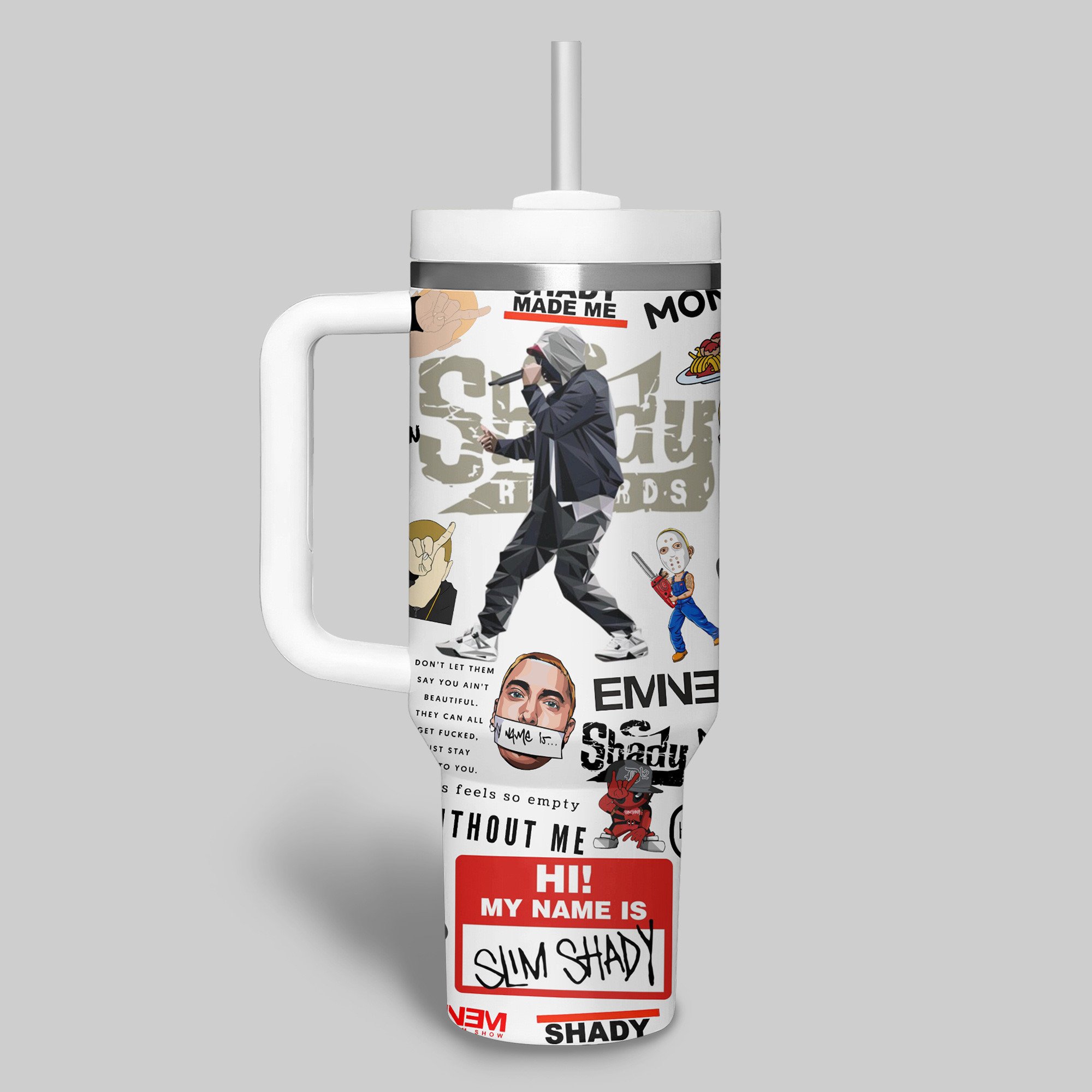 Eminem Music Custom Stanley Cup 40 oz 30 oz Tumbler With Handle