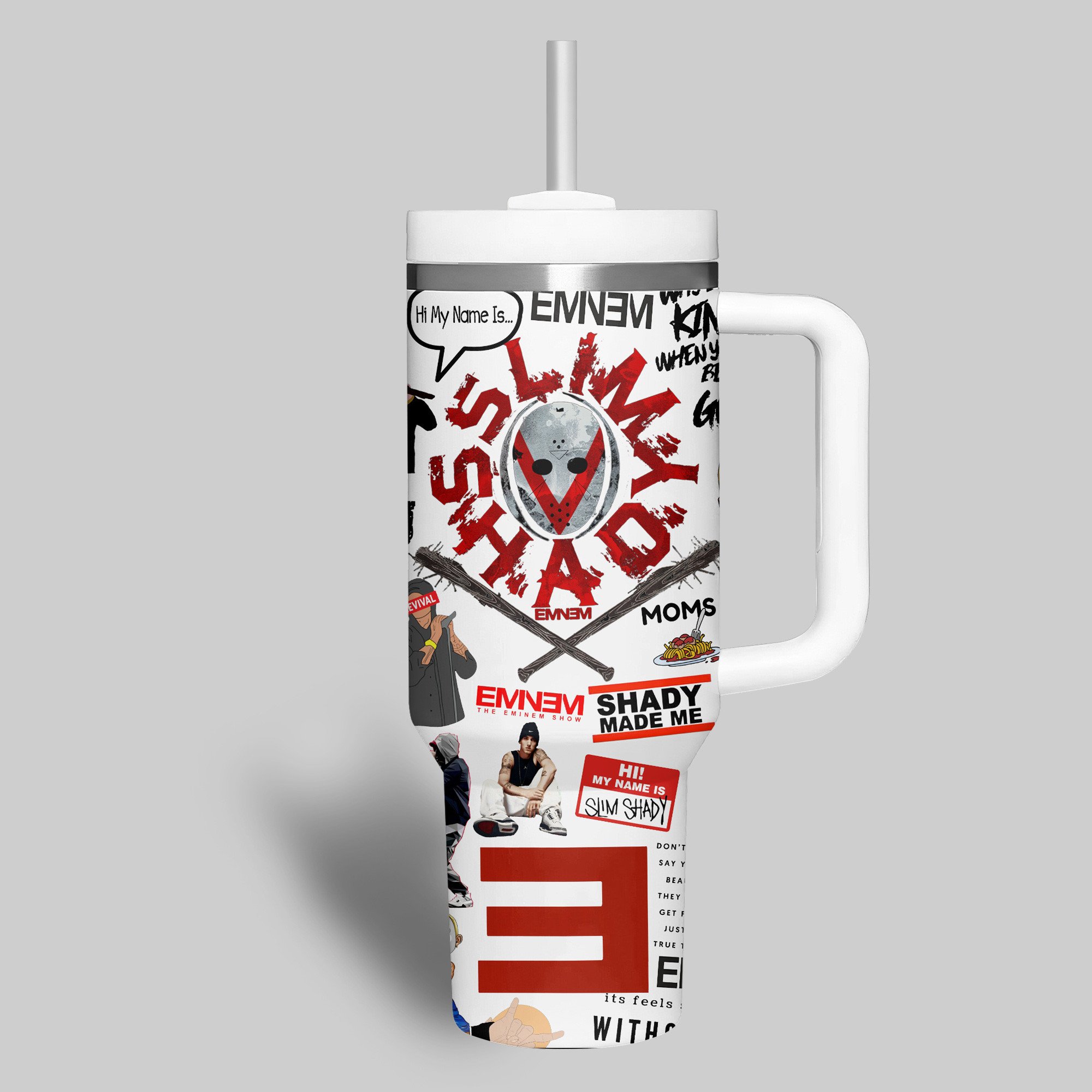 Eminem Music Custom Stanley Cup 40 oz 30 oz Tumbler With Handle