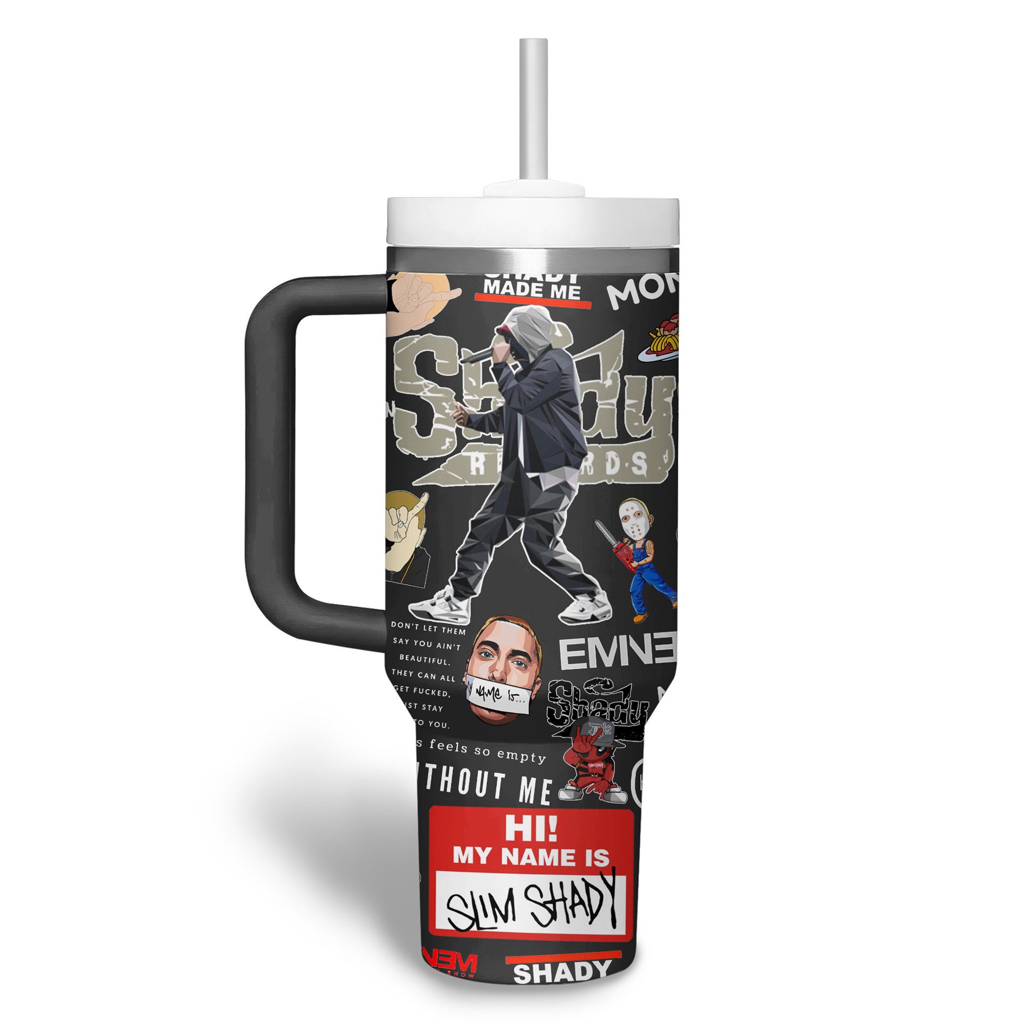 Eminem Music Custom Stanley Cup 40 oz 30 oz Tumbler With Handle