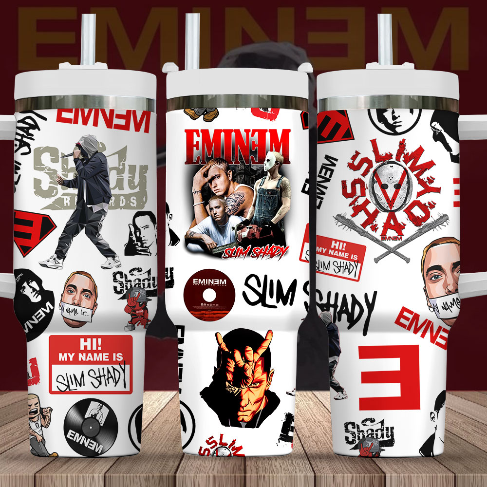 Eminem Music Custom Stanley Cup 40 oz 30 oz Tumbler With Handle