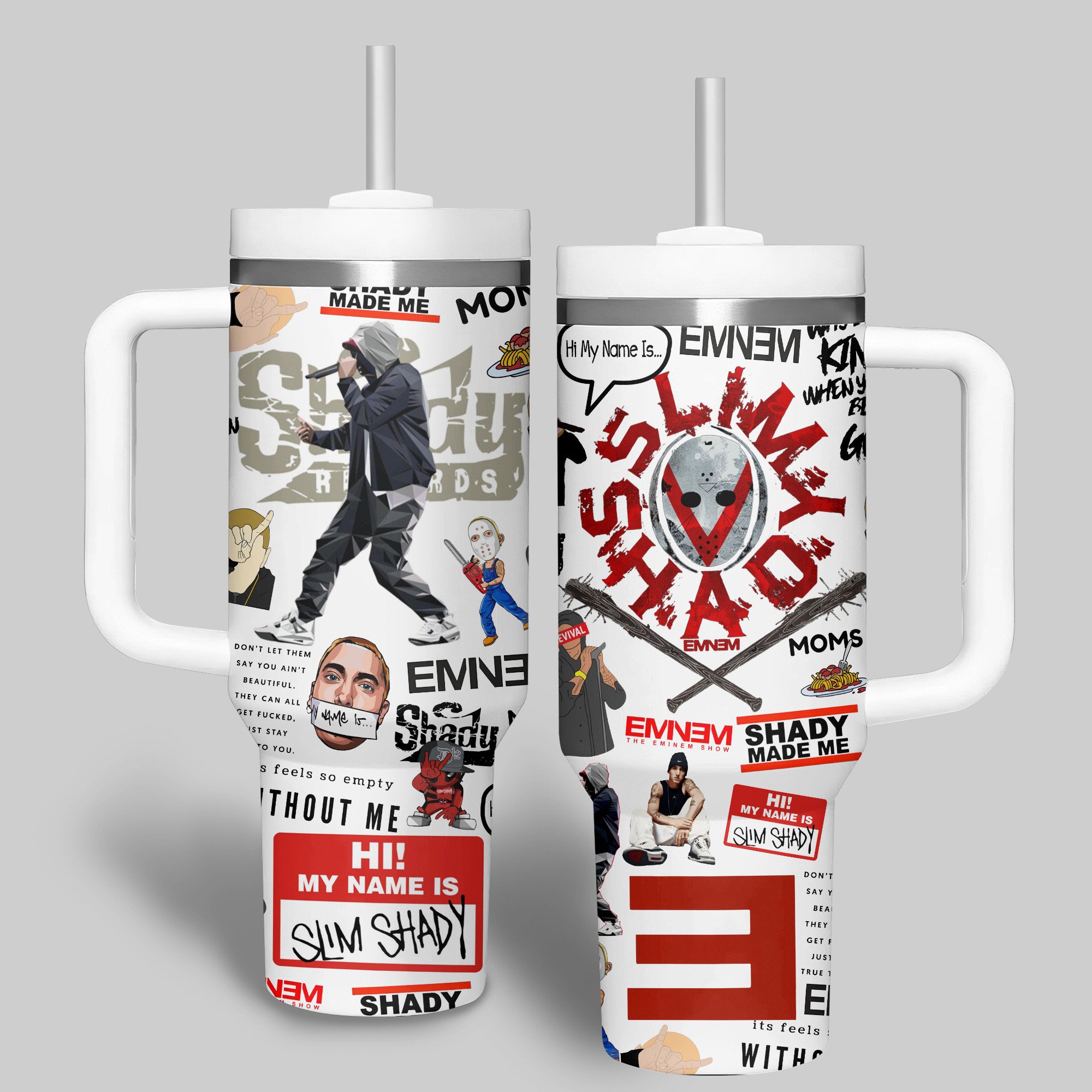 Eminem Music Custom Stanley Cup 40 oz 30 oz Tumbler With Handle