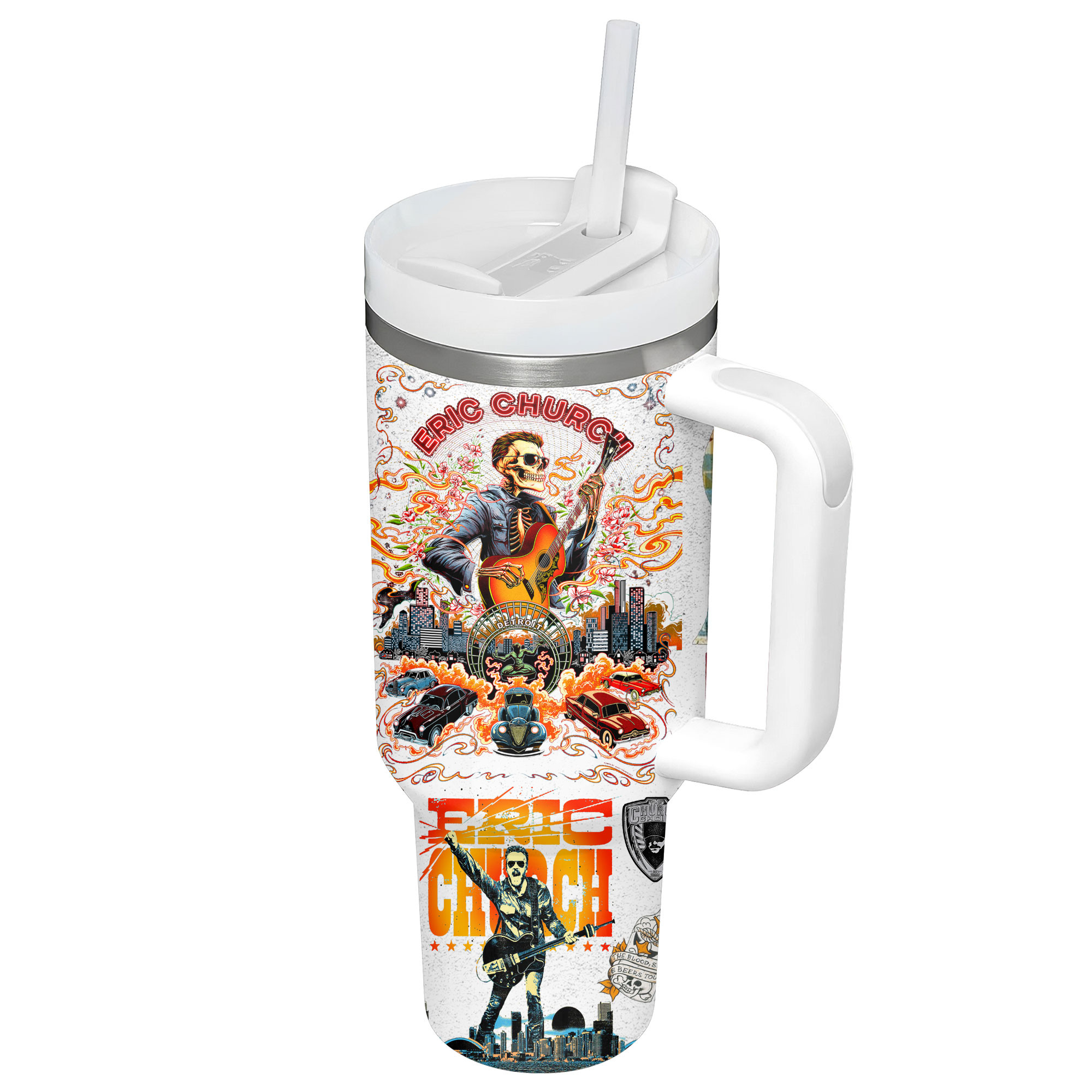 Eric Church Music Custom Stanley Cup 40 oz 30 oz Tumbler With Handle