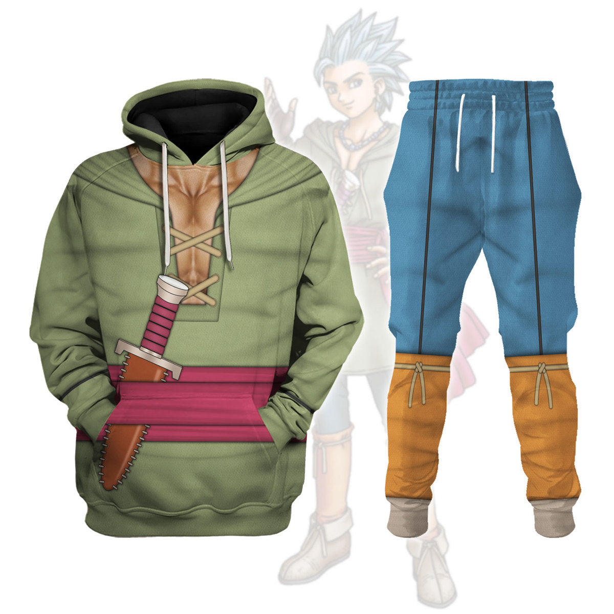 Erik Dragon Quest Hoodie T-shirt Sweatpants Cosplay - Stormmerch Exclusive