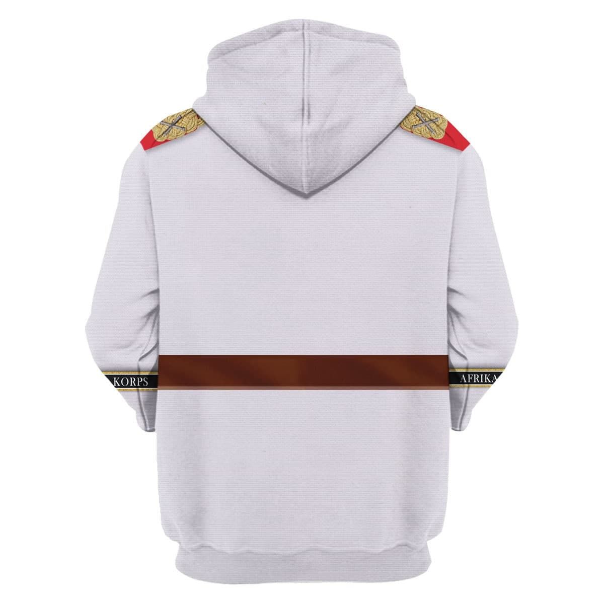 Erwin Rommel WWII German Soldier Costume Hoodie Sweatshirt T-Shirt Sweatpants Tracksuit - Stormmerch Exclusive
