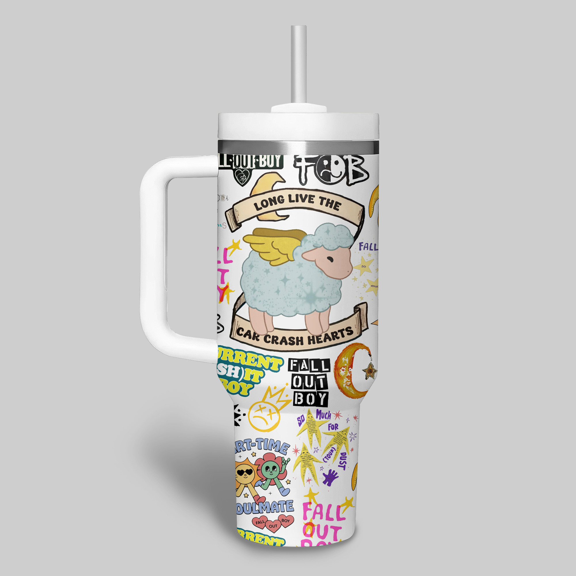 Fall Out Boy Music Custom Stanley Cup 40 oz 30 oz Tumbler With Handle