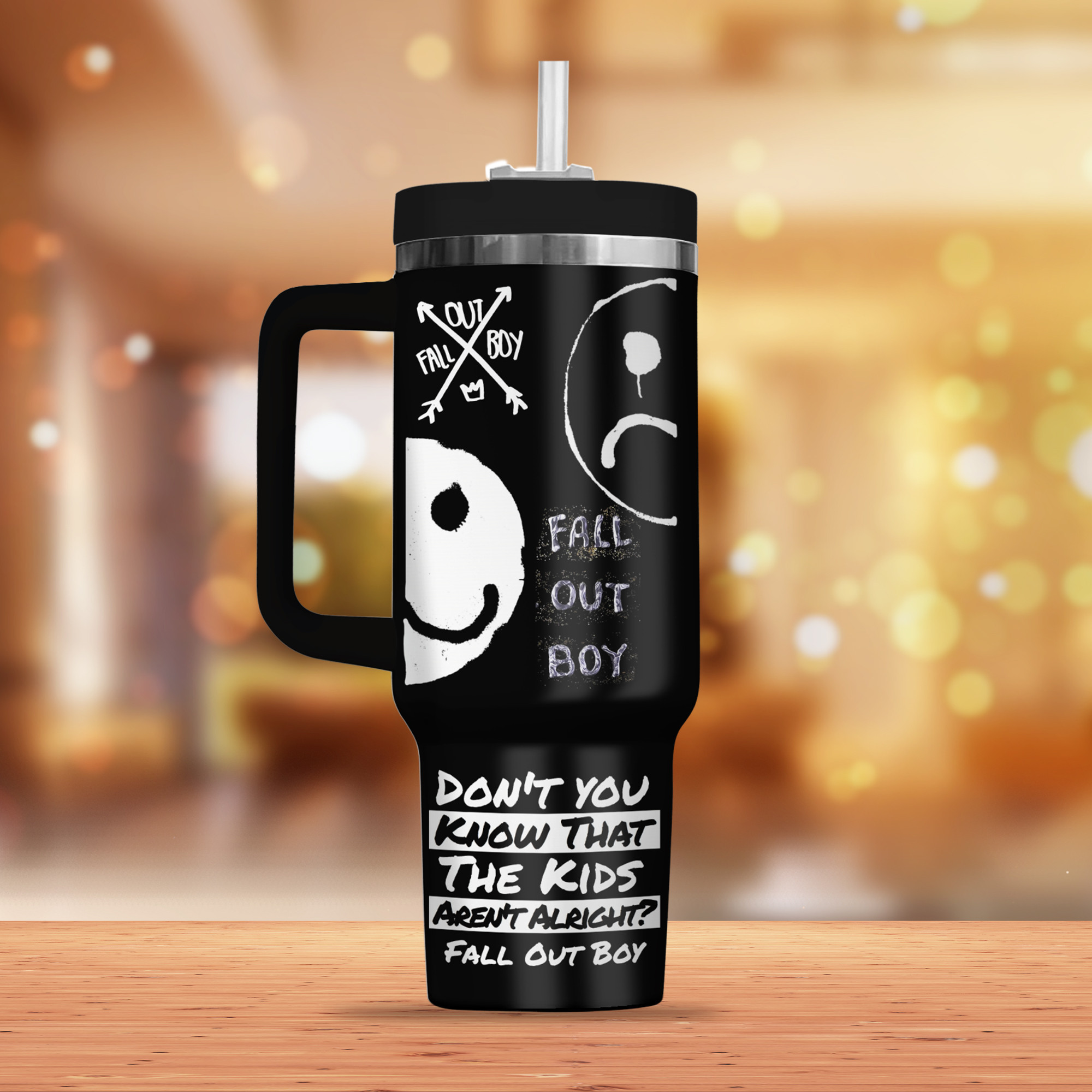 Fall Out Boy Music Custom Stanley Cup 40 oz 30 oz Tumbler With Handle