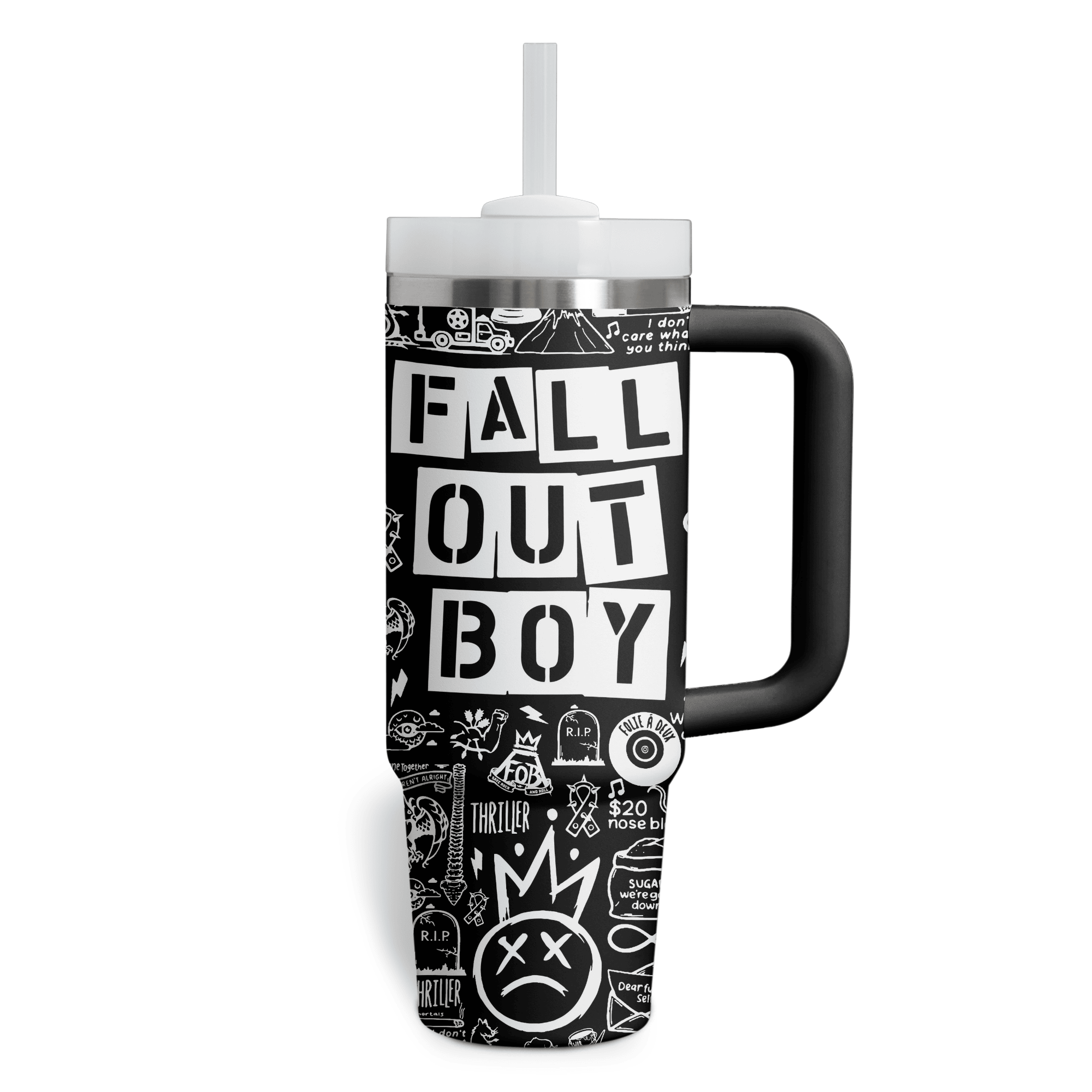 Fall Out Boy Music Custom Stanley Cup 40 oz 30 oz Tumbler With Handle