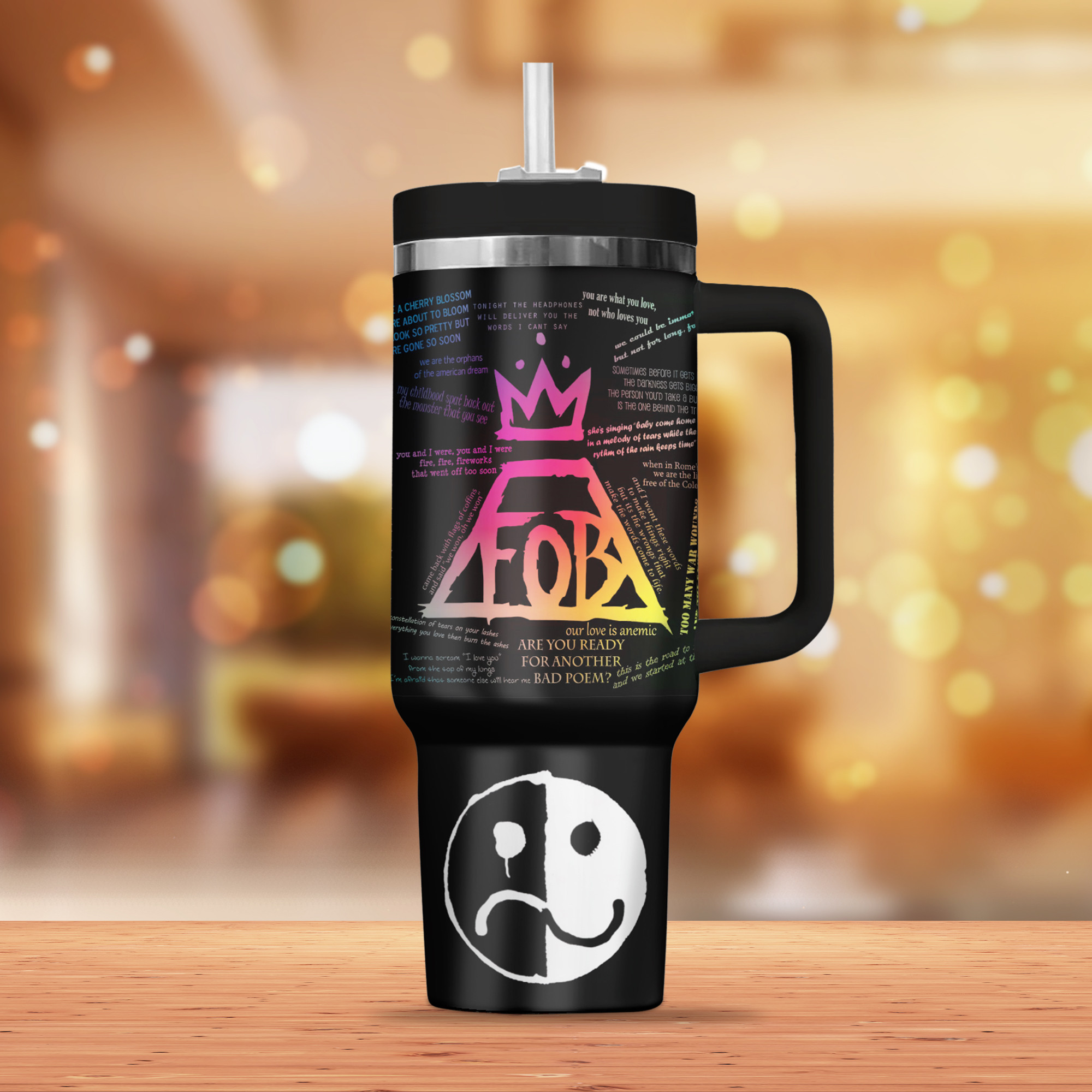 Fall Out Boy Music Custom Stanley Cup 40 oz 30 oz Tumbler With Handle