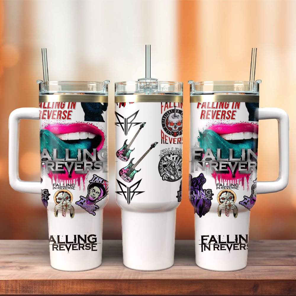 ‎Falling In Reverse Music Band Custom Stanley Cup 40 oz 30 oz Tumbler With Handle