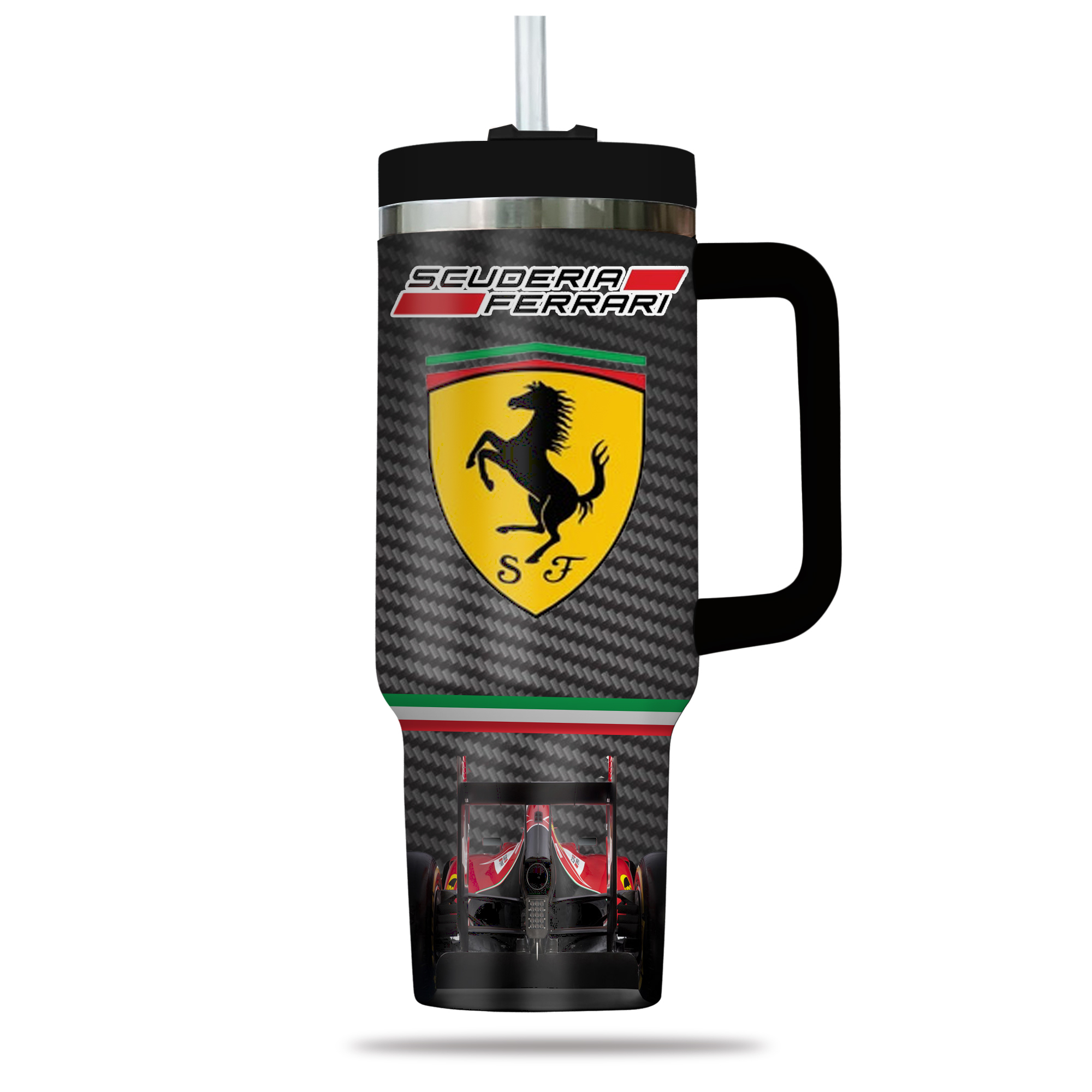 Ferrari Car Custom Stanley Cup 40 oz 30 oz Tumbler With Handle