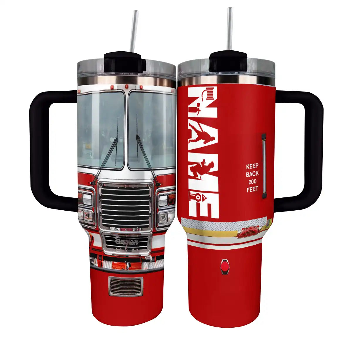 Firefighter Custom Stanley Cup 40 oz 30 oz Tumbler With Handle