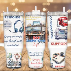 First Responders Life Custom Stanley Cup 40 oz 30 oz Tumbler With Handle