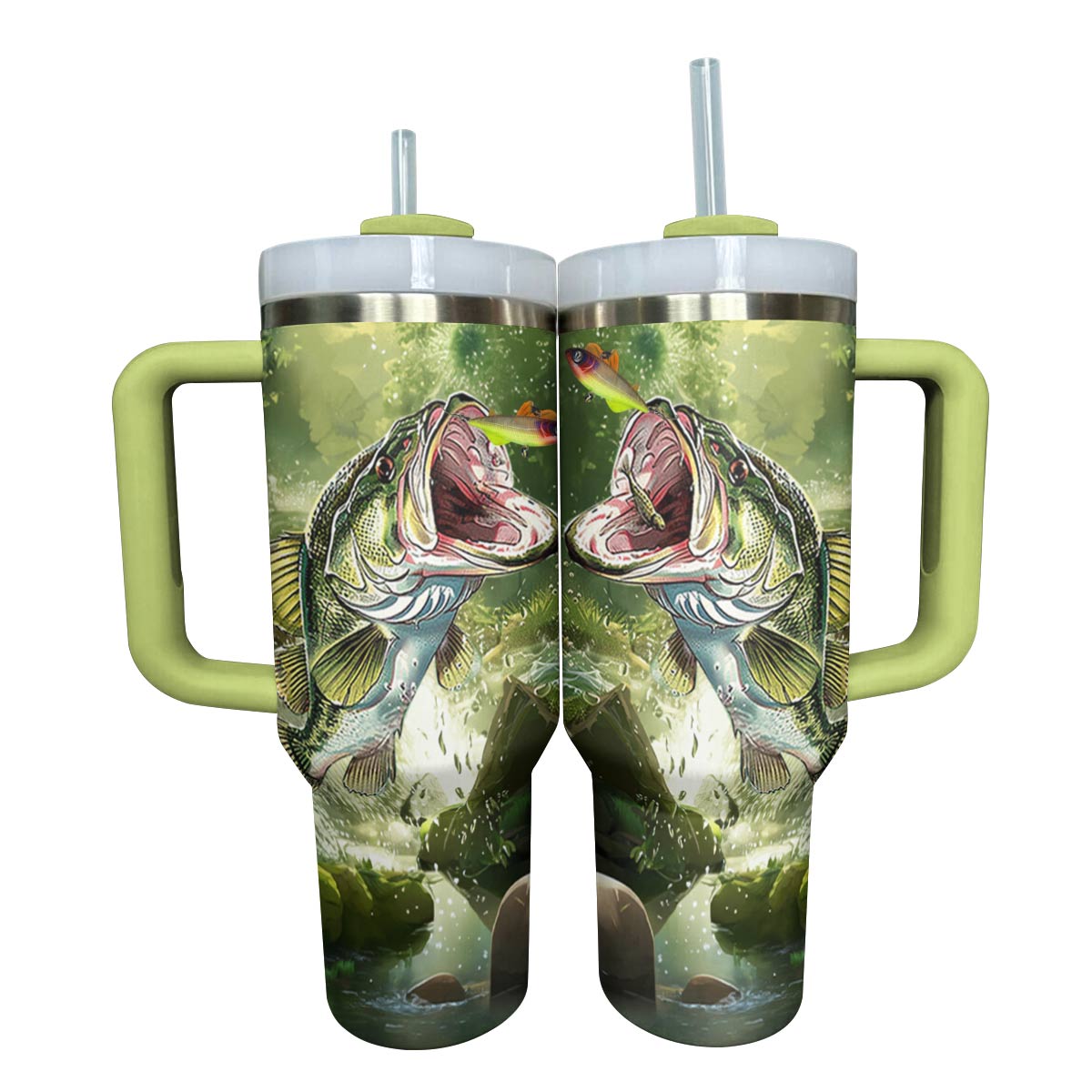 Fishing Custom Stanley Cup 40 oz 30 oz Tumbler With Handle